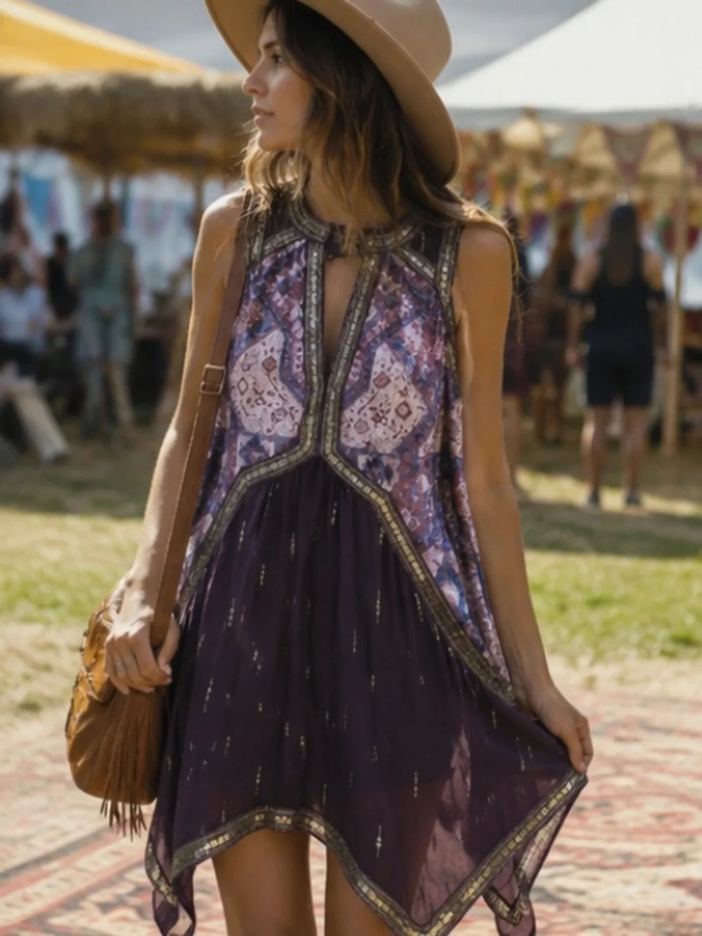 Free People Indian inspired boho dress